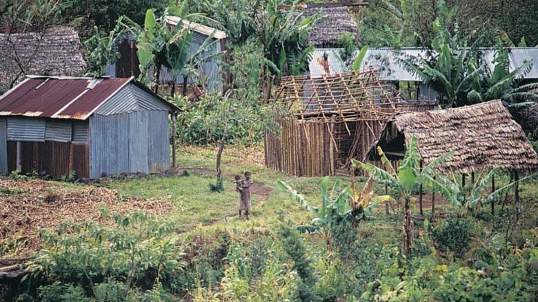 Village building in the Comoros