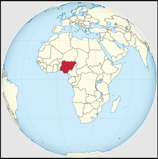Location of Nigeria
